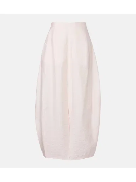 Fusta maxi Toteme de mătase roz
