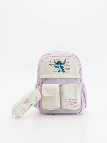 Reserved Batoh Lilo & Stitch levanduľová
