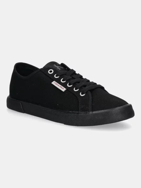 Πάνινα παπούτσια Calvin Klein Jeans ESS VULC LOW MG CV μαύρο