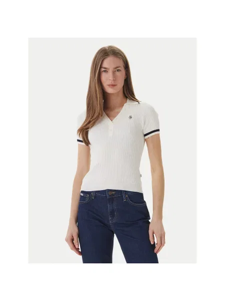 Guess Jeans Polo marškinėliai Kreminė Slim Fit