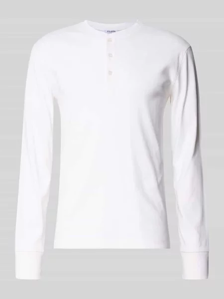 Bluzka z długim rękawem o kroju slim fit z czystej bawełny Filippa K biała