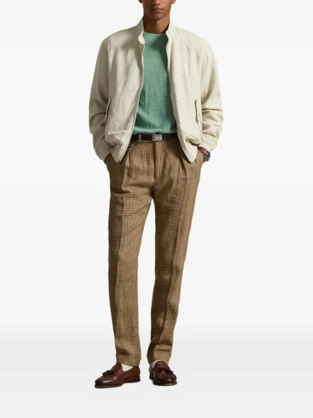 Ριγέ δερμάτινος κάλτσες Polo Ralph Lauren με κορδόνι μαύρο