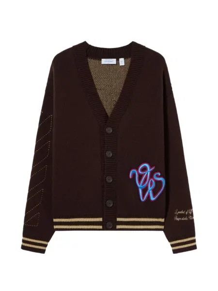 Cardigan Off-white tricotate alb