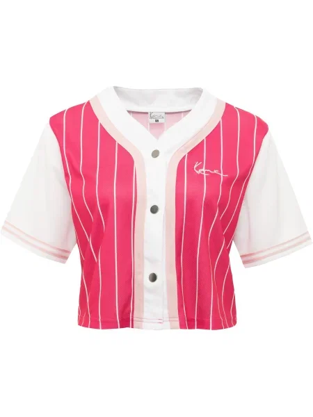 Karl Kani Tricou roz / roz alb
