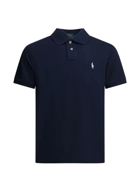 Cămașă cu dungi Polo Ralph Lauren cu dungi cu autograf cu decolteu rotund albastru