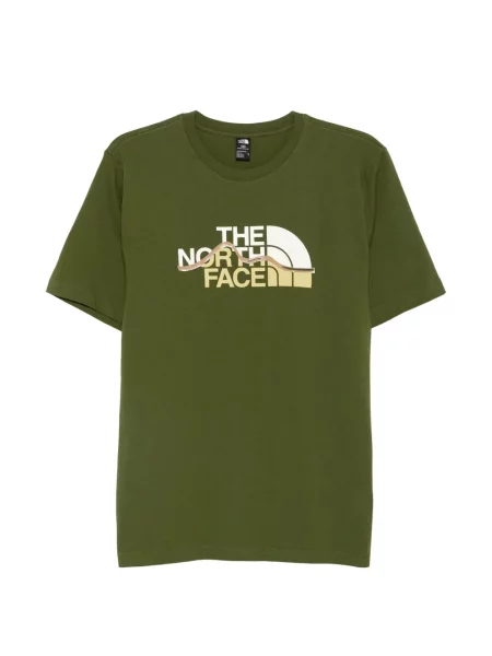 Tricou The North Face cu autograf verde