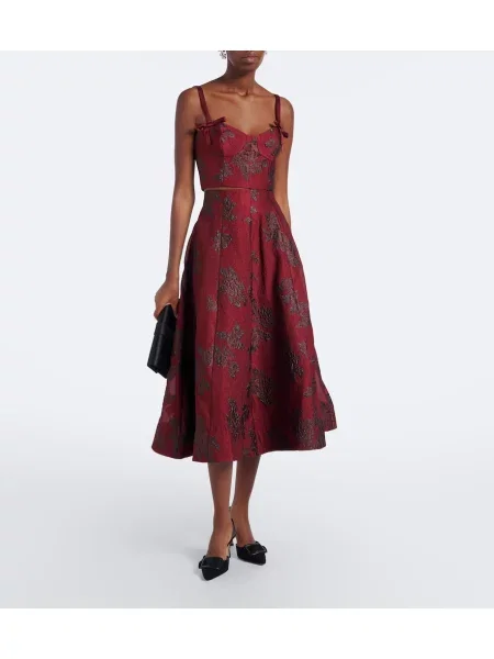 Fustă midi Rebecca Vallance cu model floral