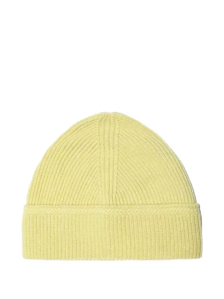 Оребрен шапка бийни Paura жълто