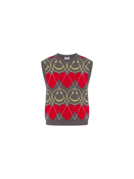 Wielobarwność kamizelka Moschino wełniana