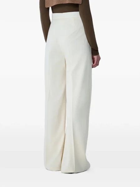 Pantaloni Max Mara cu talie înaltă plisate