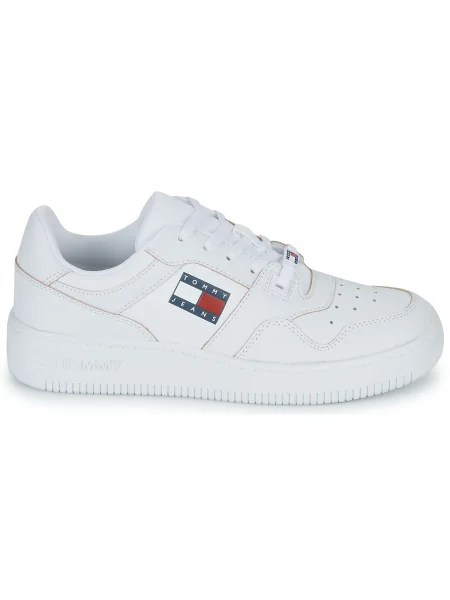 Teniși Tommy Hilfiger din piele alb