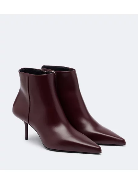 Cizme scurte Max Mara din piele