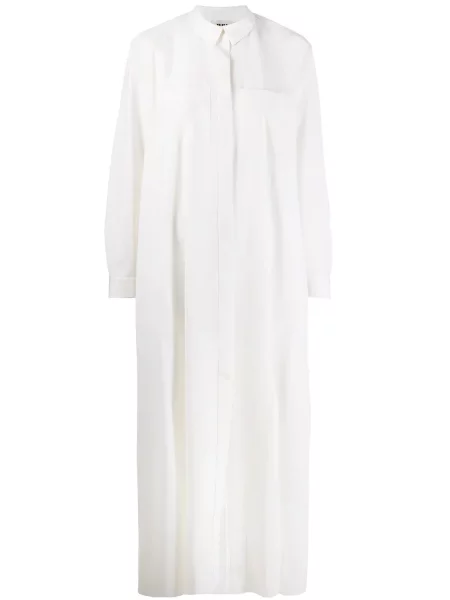 Rochie tip cămașă Maison Rabih Kayrouz de costum alb