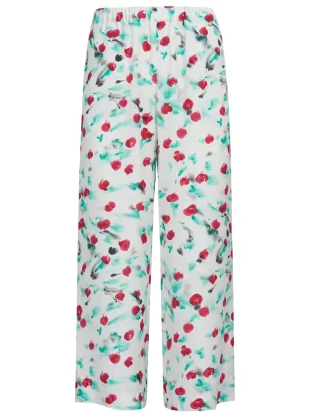 Cropp pantaloni Marni cu model floral cu imagine alb