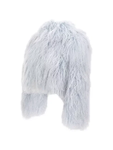 Kurtka z futerkiem The Touch z futerkiem niebieska