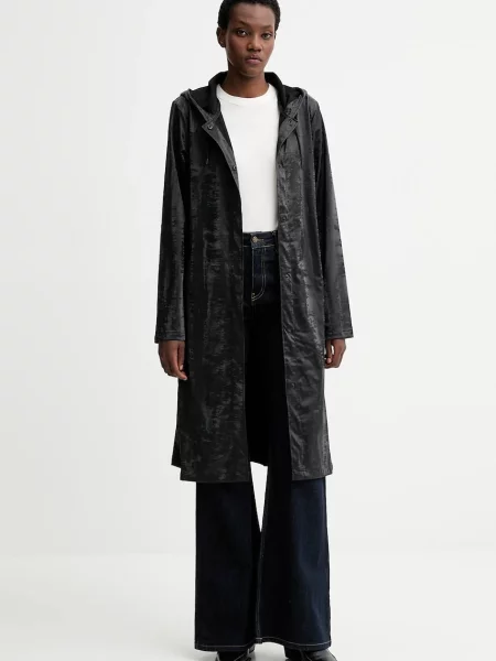Куртка Rains A-Line Longer W Jacket демісезонна чорний