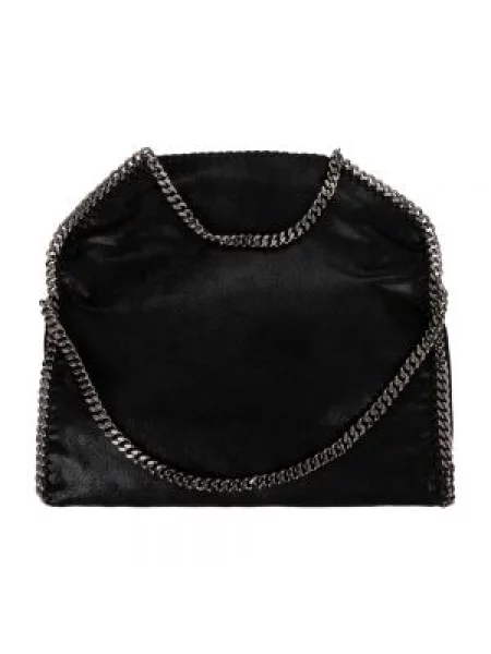 Duża mały torebka na łańcuszku Stella Mccartney z granatem czarna