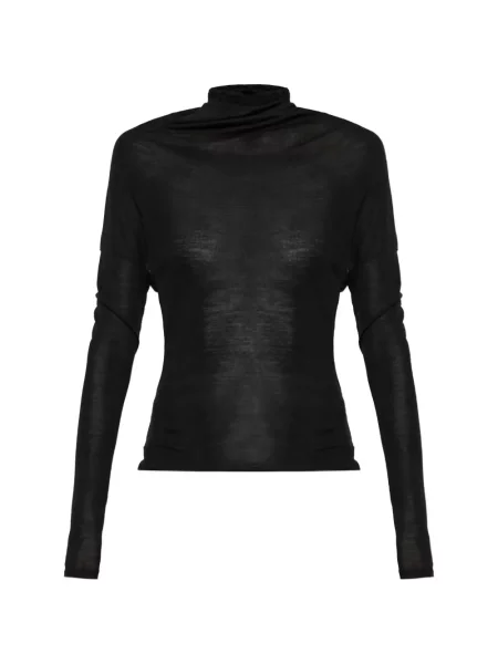 Lung top Victoria Beckham negru