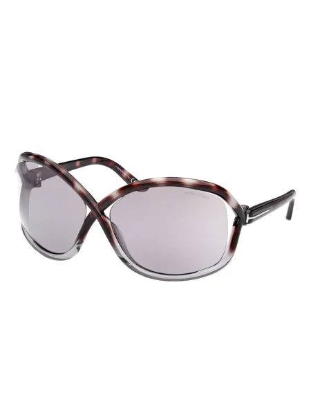 Ochelari de soare Tom Ford Eyewear cu imprimeu geometric maro