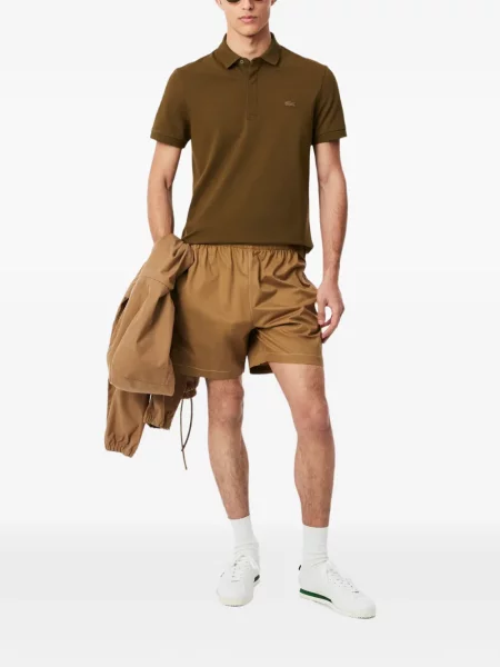 Tricou polo Lacoste stretch maro