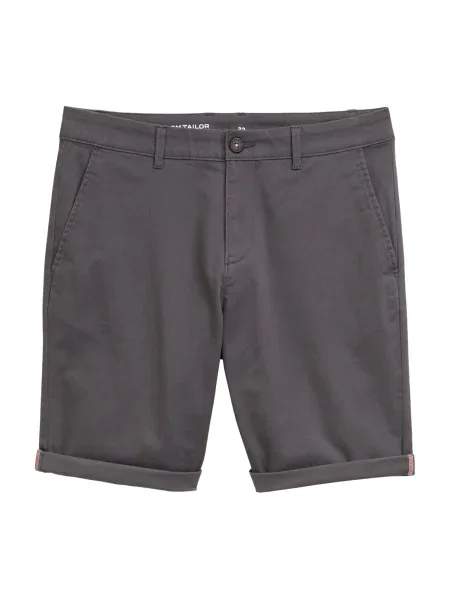 TOM TAILOR Chino hlače temno siva