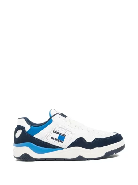 Sneakerși Tommy Jeans cu autograf alb