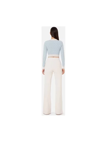 Pantaloni Elisabetta Franchi alb