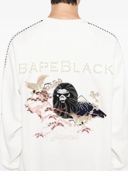 Hanorac Bape Black *a Bathing Ape® cu broderie negru