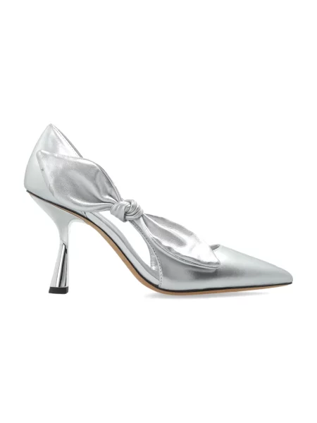 Czółenka Kate Spade skórzana szara