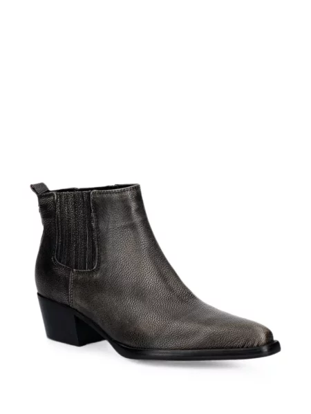 Cizme scurte Guess din piele gri