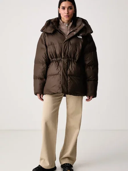 The North Face prešívaná bunda dámska Puffer hnedá