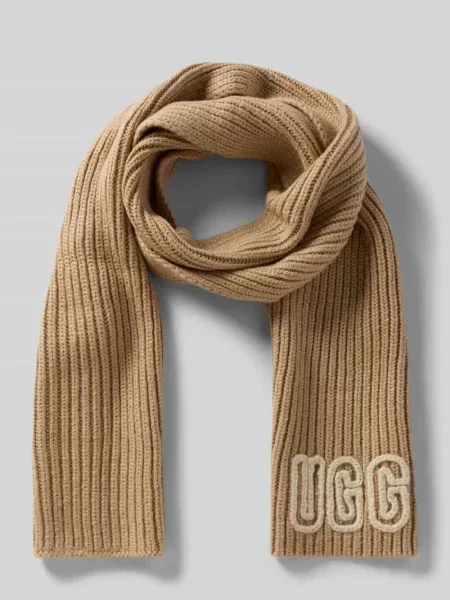 Szal z detalem z logo Ugg czarna