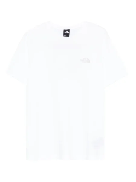 Tricou The North Face cu broderie alb