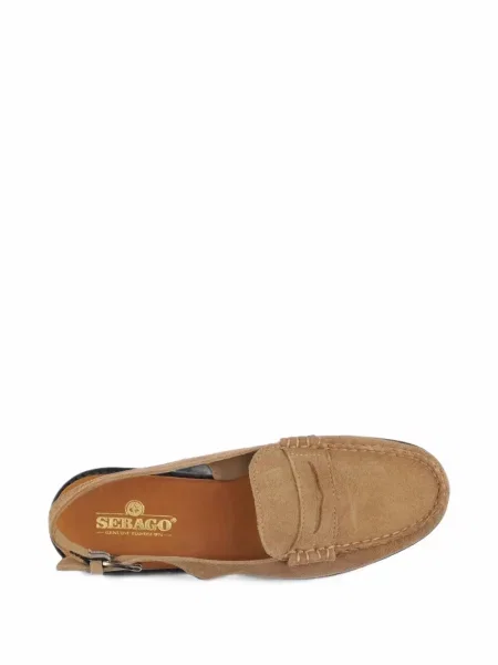 Papuci tip mules Sebago slingback maro