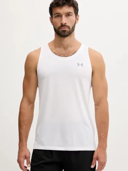 Тениска за бягане Under Armour Streaker оранжево бяло
