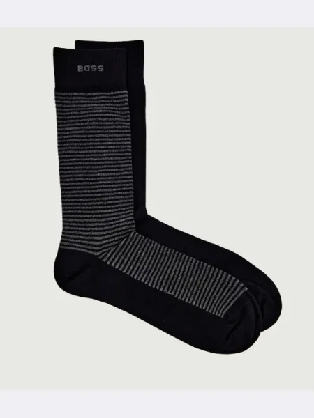 BOSS BLACK Șosete 2P RS Stripe CC negru