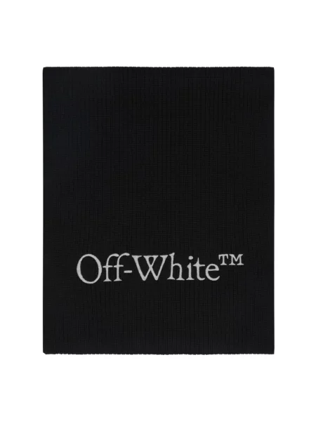 Szal Off-white wełniana biała