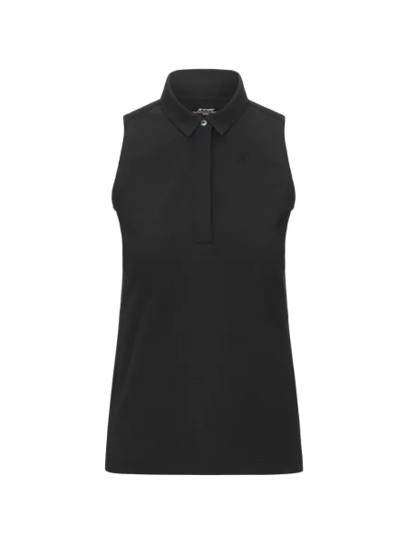 Top K-way fără mâneci negru