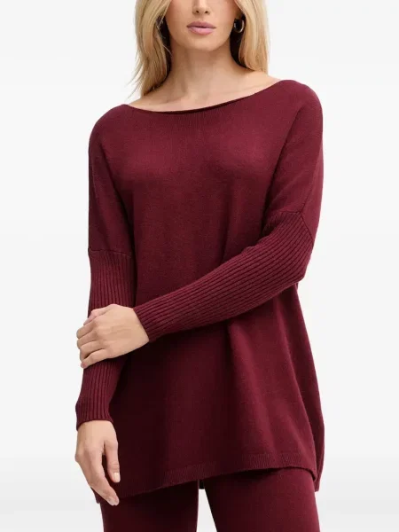 Pantaloni Haveone tricotate roșu
