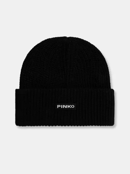 Pinko căciulă pentru femei cu amestec de lână negru