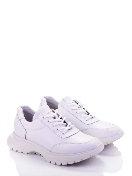 Кожаные повседневные кроссовки Marco Piero белые