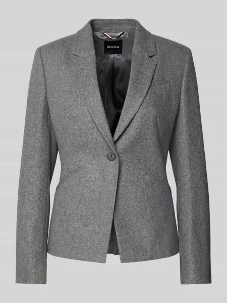 Żakiet o kroju slim fit z mieszanki wełny i lyocellu model Boss