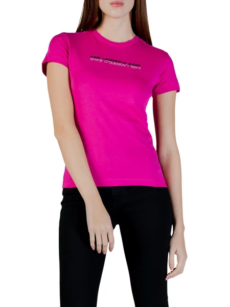 Tricou Karl Lagerfeld Jeans roșu