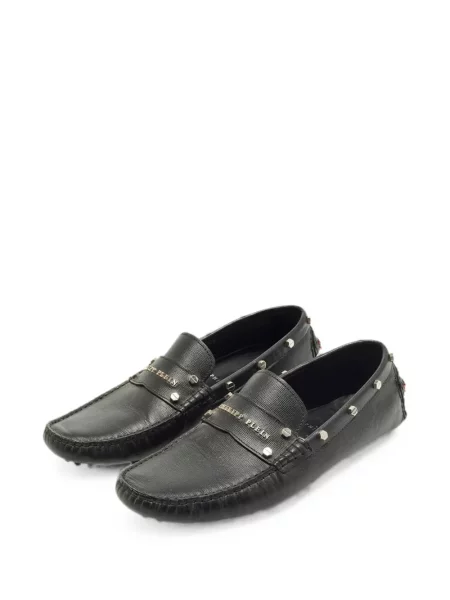 Pantofi loafer Philipp Plein cu tepi negru