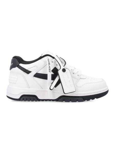 Sneakersy Off-white skórzane biznesowe białe