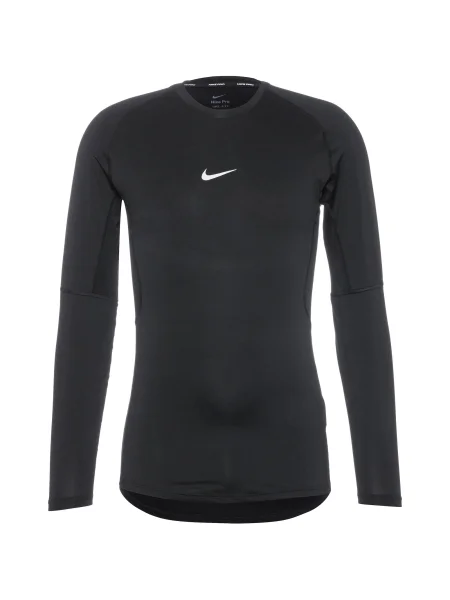 NIKE Tricou funcțional negru alb