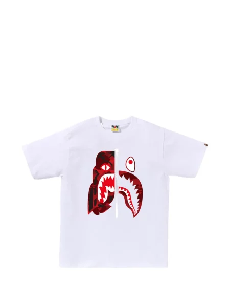 Tricou A Bathing Ape® cu imagine alb