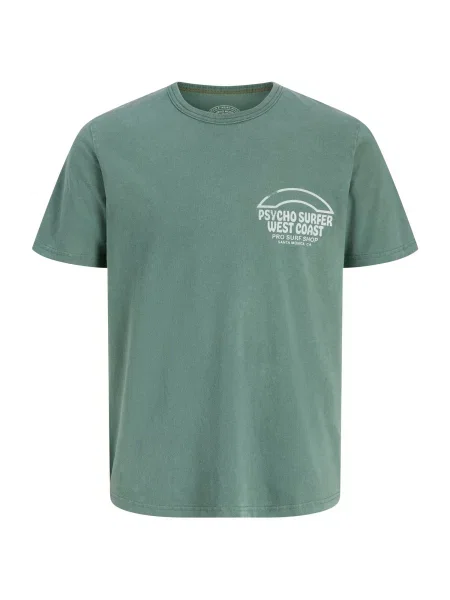 Jack & Jones Premium Majica JPRBLUMAXWELL sivkasto zelena bijela