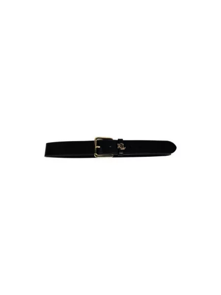 Pasek Ralph Lauren z logo czarny