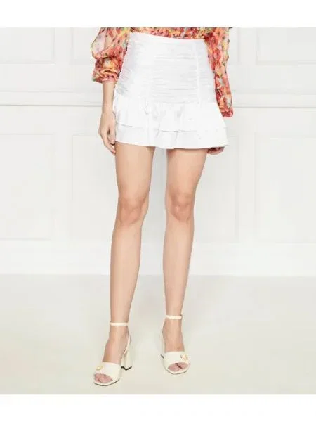 GUESS Fustă zoe alb